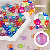 96Pcs 16 Colors Spray Painted Acrylic Beads OACR-GO0001-01-5