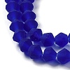 Imitate Austrian Crystal Frosted Glass Beads Strands EGLA-A039-T4mm-MD06-3