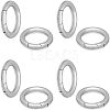 Unicraftale Ring Smooth 304 Stainless Steel Spring Gate Rings STAS-UN0007-25P-1