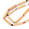 Handmade Millefiori Glass Lampwork Strip Beads Strands LA-N047-01C-3