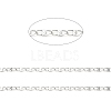 304 Stainless Steel Dapped Oval Link Chains CHS-G027-01P-2