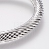 304 Stainless Steel Cuff Bangles Torque Bangles BJEW-H570-28P-3