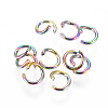 Ion Plating(IP) 304 Stainless Steel Open Jump Rings X-STAS-E475-01B-2
