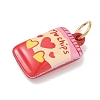 Valentine's Day 304 Stainless Steel Enamel Pendants SA-CBA08A6-07D-G-2