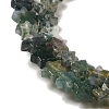 Natural Moss Agate Beads Strands G-G085-B17-02-3