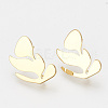 Brass Stud Earring Findings KK-T027-64G-1