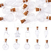 10Pcs 10 Styles Mini High Borosilicate Glass Bottle Bead Containers BOTT-TA0001-01-1