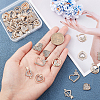 SUPERFINDINGS 48Pcs 6 Style Alloy Pendants FIND-FH0004-12-3