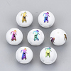 Electroplate Glass Beads EGLA-S178-11K-08-1