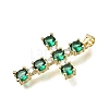Brass Pave Cubic Zirconia Pendants CU-CBAE7DF-11G-B01-2