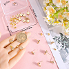 20Pcs Flat Round Brass Stud Earring Findings KK-BBC0013-96D-3