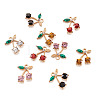 Alloy Rhinestone Pendants ALRI-TA0001-03G-6