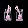 Imitation Drink Resin Pendants LS-CRES-S359-32L-2