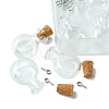 6Pcs Clear Mini High Borosilicate Glass Bottle Bead Containers AJEW-FS0001-09A-2