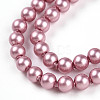 Baking Painted Pearlized Glass Pearl Bead Strands HY-N002-3mm-C01-4