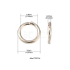 Iron Open Jump Rings IFIN-YW0001-41RG-4