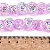 Electroplate Baking Paint Transparent Glass Beads Strands GL-CBA17FF-01I-4