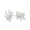 Brass Stud Earring Findings KK-Z099-04P-01-2