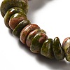 Natural Unakite Beads Strands G-G841-B13-3
