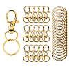 25Pcs Alloy Split Key Rings PALLOY-CJ0002-69-1