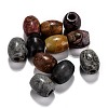 Natural Polychrome Jasper/Picasso Stone/Picasso Jasper European Beads G-F580-A10-1