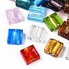 Handmade Silver Foil Lampwork Beads FOIL-S006-12x12mm-M-2