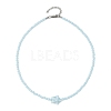 3Pcs 3 Colors Ocean Handmade Porcelain Starfish Glass Beaded Necklaces for Women NJEW-JN06392-3