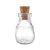 Oval Glass Bottle for Bead Containers X1-AJEW-R045-09-2