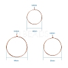 Brass Wine Glass Charm Rings KK-PH0035-15-2