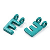 Rack Plating Spray Painted Alloy 2-Loop Link Pendants PALLOY-N176-01E-3