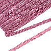 Sparkle Metallic Polyester Braided Lace Trim OCOR-WH0060-46A-1
