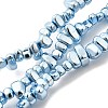 Baking Paint Electroplated Synthetic Non-magnetic Hematite Beads Strands G-H072-D01-01C-1