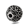 Engraved 304 Stainless Steel Beads STAS-H263-17AS-11-2