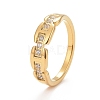 Clear Cubic Zirconia Finger Ring RJEW-F122-01-2