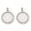 Alloy Pendant Cabochon Settings PALLOY-S107-005P-RS-1