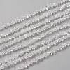 Transparent Solid Color Glass Beads Strands GLAA-L031-01-B01-1