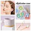 ABS Plastic Imitation Pearl Cabochons PACR-AR0001-02-6