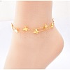 Titanium Steel Charm Anklets for Women WG18C2B-09-1