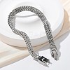 304 Stainless Steel Wheat Chain Bracelets for Women Men STAS-N117-02P-3