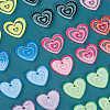 32Pcs 8 Colors Transparent Acrylic Pendant MACR-HY0001-03-4
