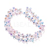 Electroplate Transparent Glass Beads Strands EGLA-P052-01A-AB08-2