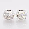 Polymer Clay Rhinestones European Beads FPDL-T001-01A-2