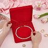 Velvet Pearl Necklace Storage Gift Boxes CON-WH0086-128A-3