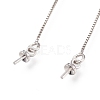 Brass Stud Earring Findings KK-O130-03P-2