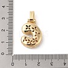 Brass Micro Pave Cubic Zirconia Pendants ZIRC-P121-01G-C-3