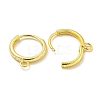 Brass Hoop Earring Findings KK-L211-021G-2