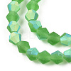 Imitate Austrian Crystal Bicone Frosted Glass Beads Strands EGLA-A039-T6mm-MB03-3