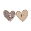 Heart Alloy Spray Painted Pendants PALLOY-P243-01D-2