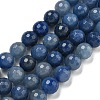 Dyed & Heated Natural Blue Aventurine Beads Strands G-E571-A10-03-1