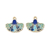 Rack Plating Alloy Enamel Pendants FIND-I038-07E-1